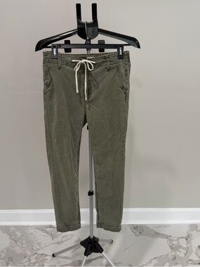 Women’s Olive Green Drawstring Casual Pants